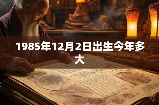 1985年12月2日出生今年多大
