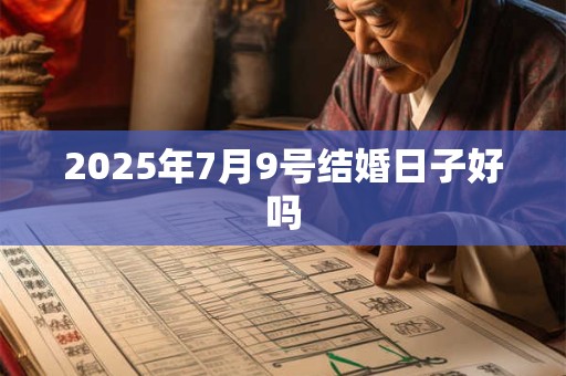 2025年7月9号结婚日子好吗