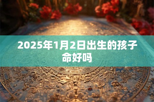 2025年1月2日出生的孩子命好吗