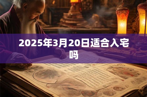 2025年3月20日适合入宅吗