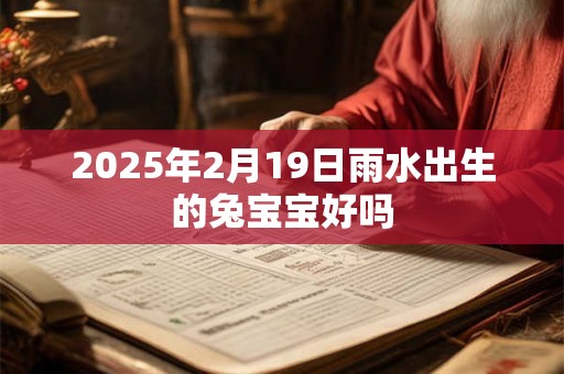 2025年2月19日雨水出生的兔宝宝好吗