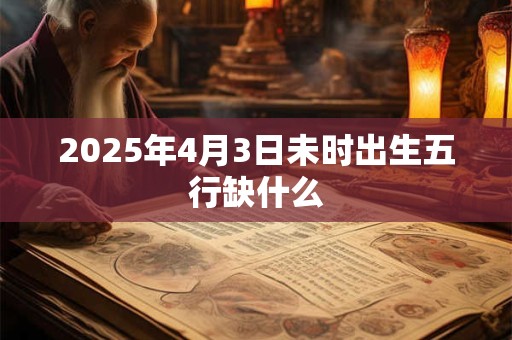 2025年4月3日未时出生五行缺什么