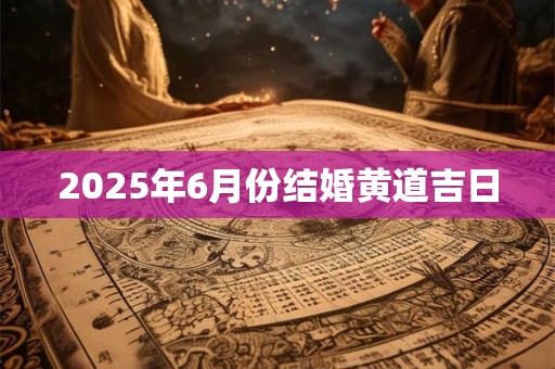 2025年6月份结婚黄道吉日 2025年6月份结婚黄道吉日