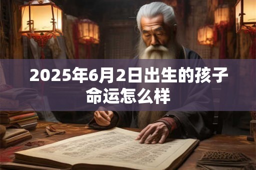 2025年6月2日出生的孩子命运怎么样