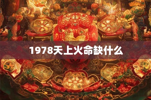 1978天上火命缺什么