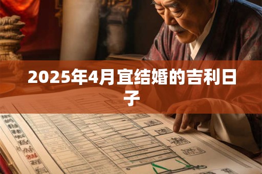 2025年4月宜结婚的吉利日子