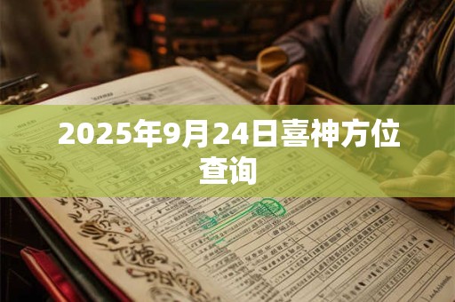 2025年9月24日喜神方位查询