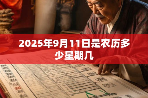 2025年9月11日是农历多少星期几