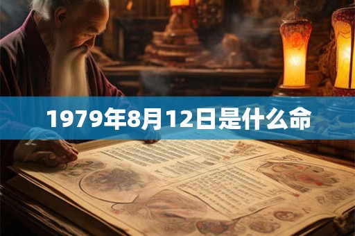 1979年8月12日是什么命