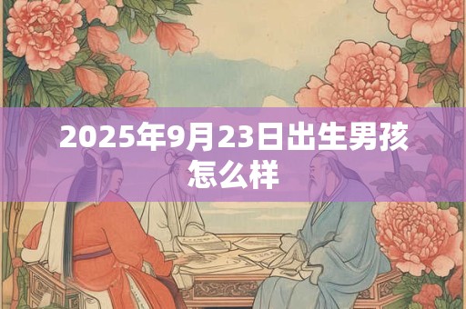 2025年9月23日出生男孩怎么样