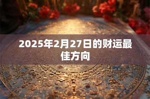 2025年2月27日的财运最佳方向