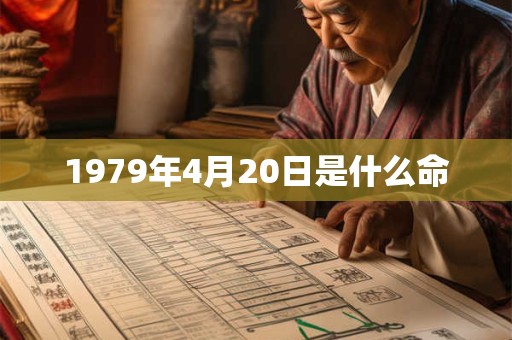 1979年4月20日是什么命