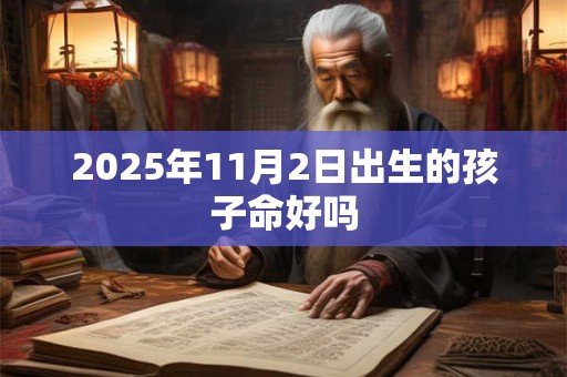 2025年11月2日出生的孩子命好吗