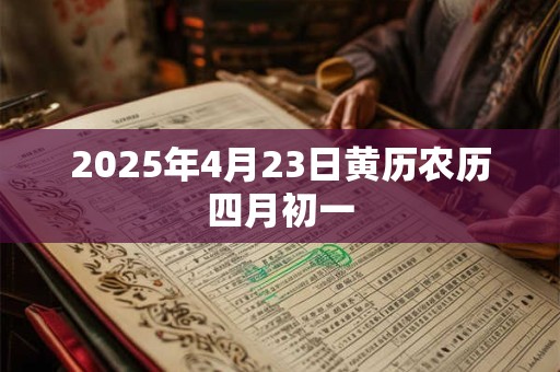 2025年4月23日黄历农历四月初一