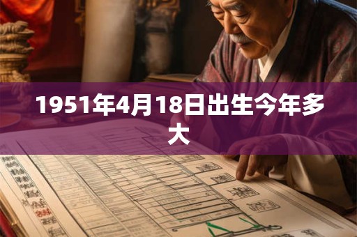 1951年4月18日出生今年多大