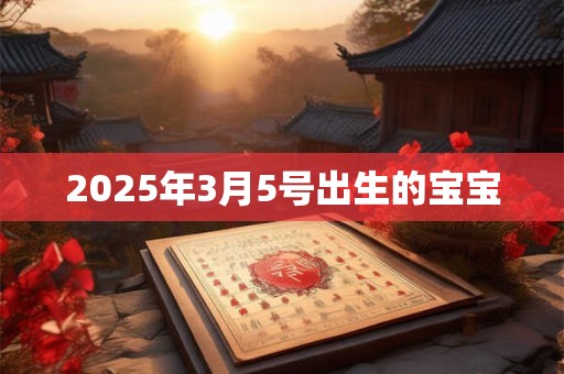 2025年3月5号出生的宝宝 2025年3月5号出生的宝宝