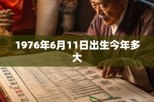 1976年6月11日出生今年多大