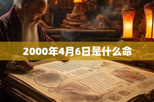 2000年4月6日是什么命