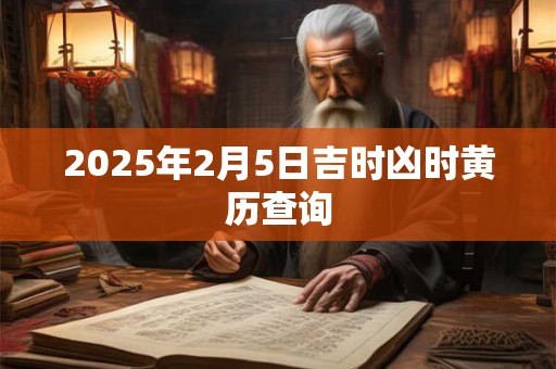 2025年2月5日吉时凶时黄历查询
