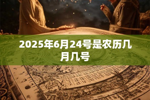 2025年6月24号是农历几月几号