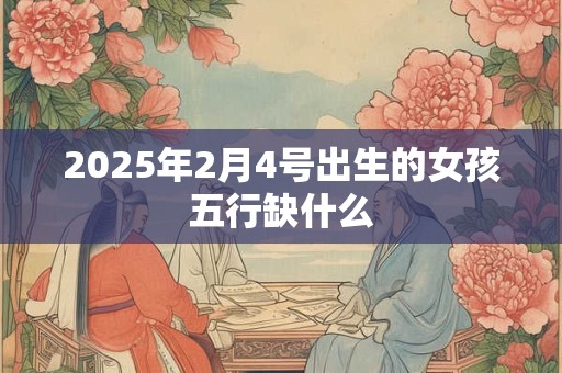 2025年2月4号出生的女孩五行缺什么 2025年2月4号出生的女孩五行缺什么