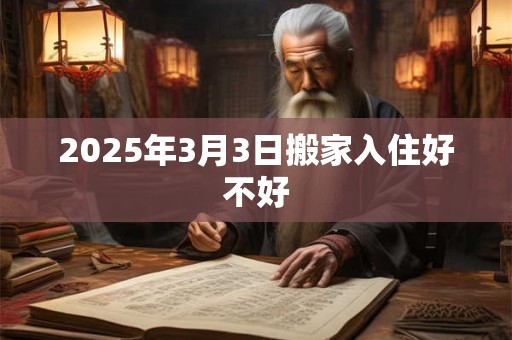 2025年3月3日搬家入住好不好