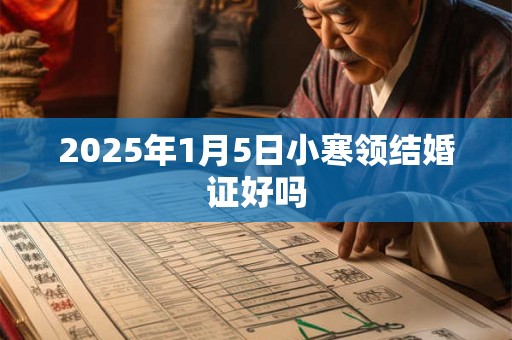 2025年1月5日小寒领结婚证好吗