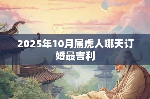 2025年10月属虎人哪天订婚最吉利