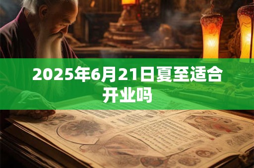 2025年6月21日夏至适合开业吗