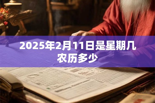 2025年2月11日是星期几农历多少