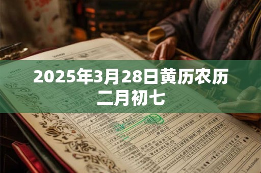 2025年3月28日黄历农历二月初七