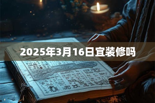 2025年3月16日宜装修吗