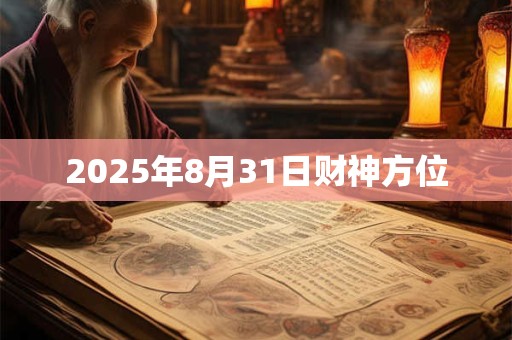 2025年8月31日财神方位