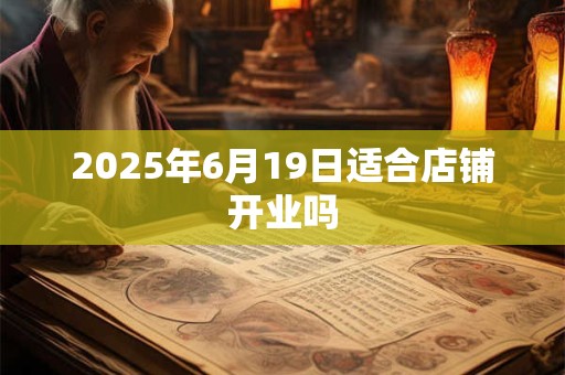 2025年6月19日适合店铺开业吗