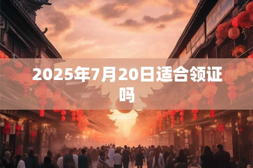 2025年7月20日适合领证吗