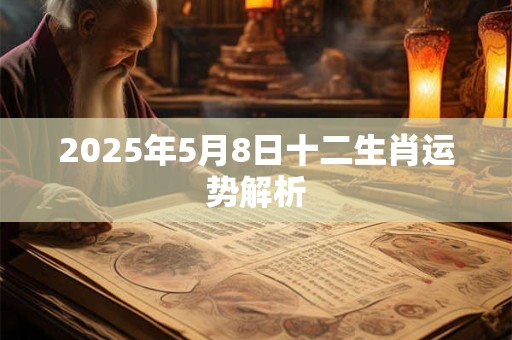 2025年5月8日十二生肖运势解析
