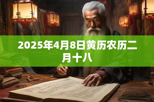 2025年4月8日黄历农历二月十八