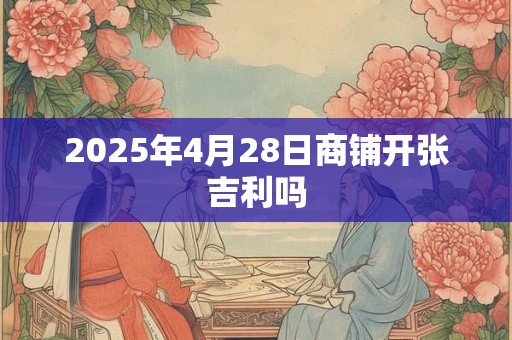 2025年4月28日商铺开张吉利吗
