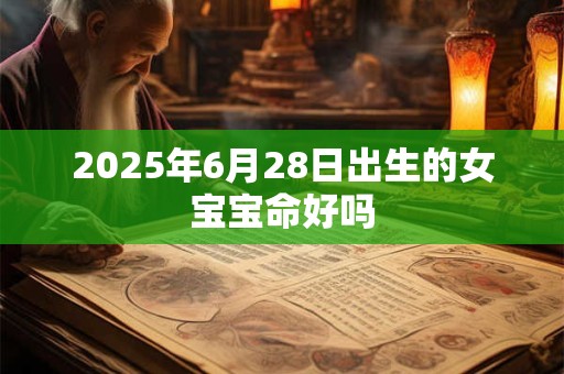 2025年6月28日出生的女宝宝命好吗