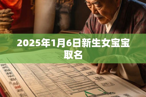 2025年1月6日新生女宝宝取名