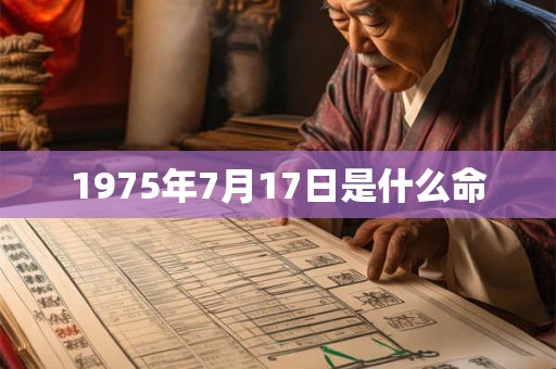 1975年7月17日是什么命