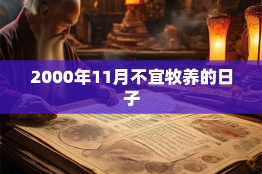 2000年11月不宜牧养的日子