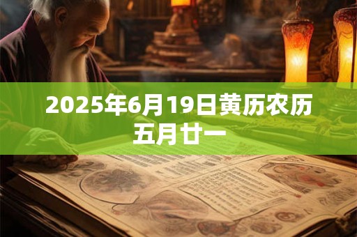 2025年6月19日黄历农历五月廿一