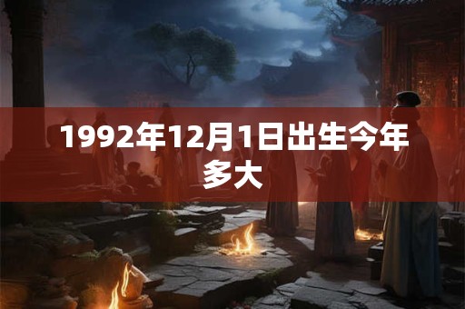 1992年12月1日出生今年多大