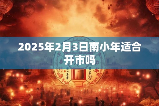 2025年2月3日南小年适合开市吗