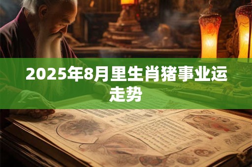 2025年8月里生肖猪事业运走势