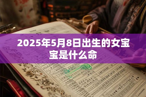 2025年5月8日出生的女宝宝是什么命