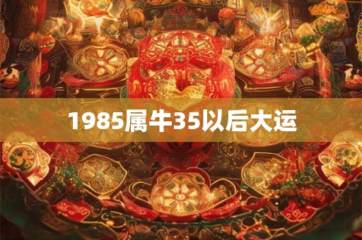 1985属牛35以后大运