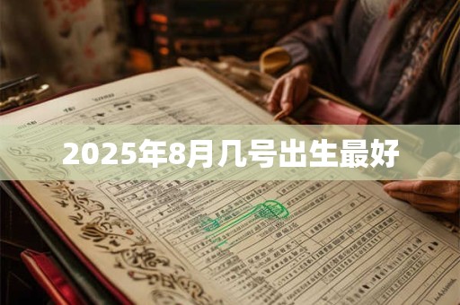 2025年8月几号出生最好