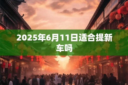 2025年6月11日适合提新车吗